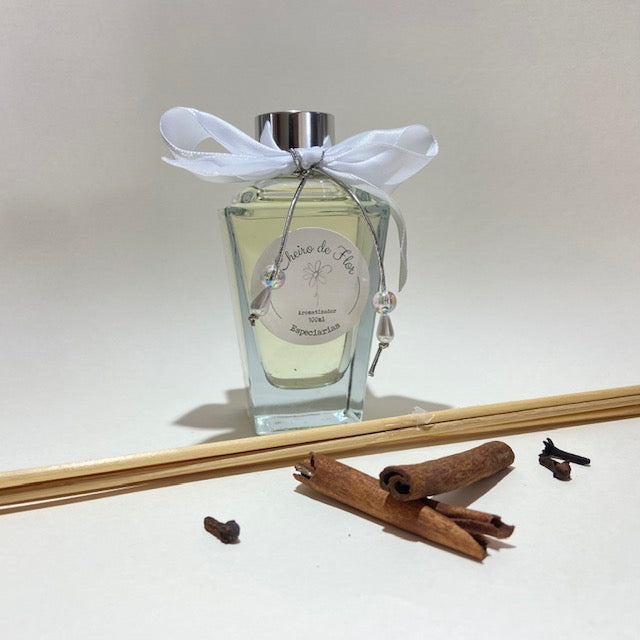 Difusor de Aromas de Varetas - Especiarias - Cheiro de Flor