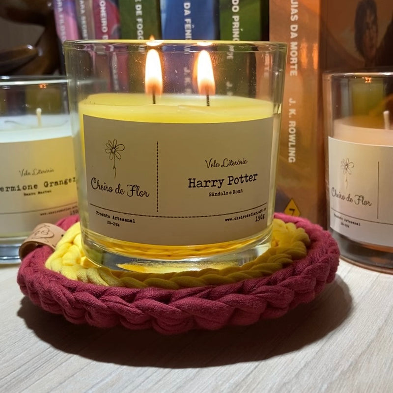 Kit Velas Aromáticas Literárias Harry Potter - Cheiro de Flor