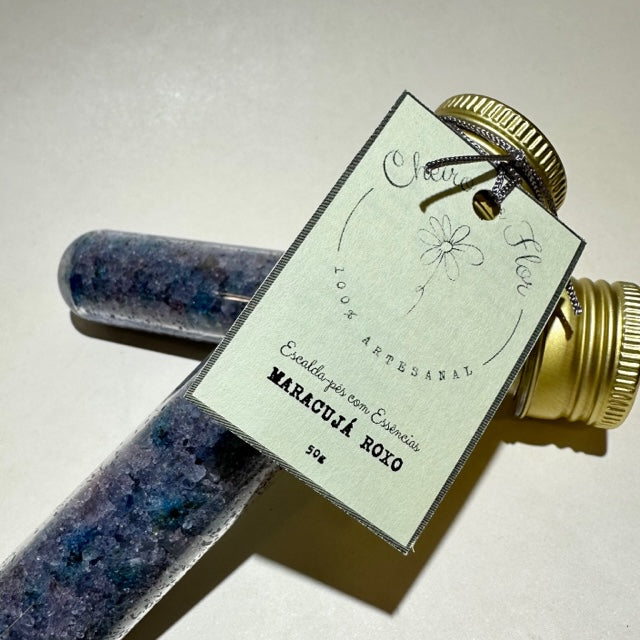 Escalda Pés com Essências - Maracujá Roxo - Cheiro de Flor