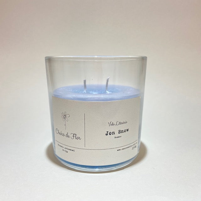 Vela Aromática Literária - Game Of Thrones Jon Snow - Cheiro de Flor