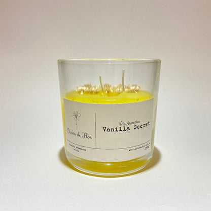 Vanilla Secret Scented Candle - Flower Scent