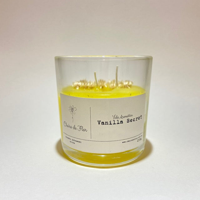 Vela Aromática Vanilla Secret - Cheiro de Flor