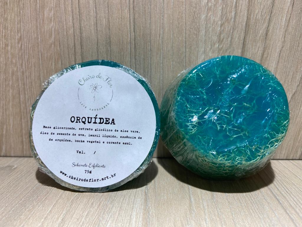 Orchid Exfoliating Handmade Soap - Flower Scent 