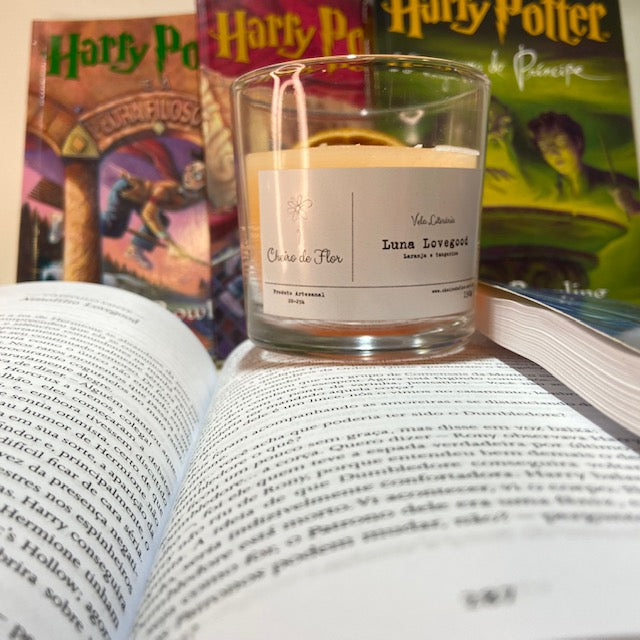 Vela Aromática Literária - Harry Potter Luna Lovegood - Cheiro de Flor