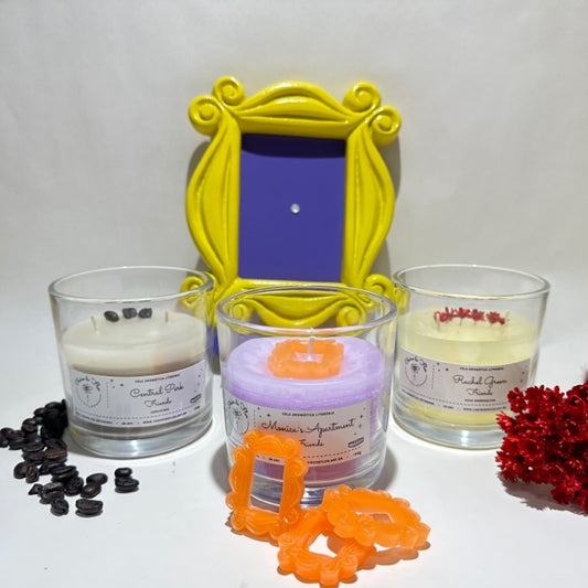 Kit de velas perfumadas Friends - Aroma a flores