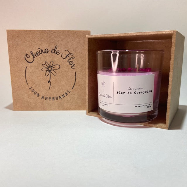 Scented Candle - Cherry Blossom - Flower Scent 