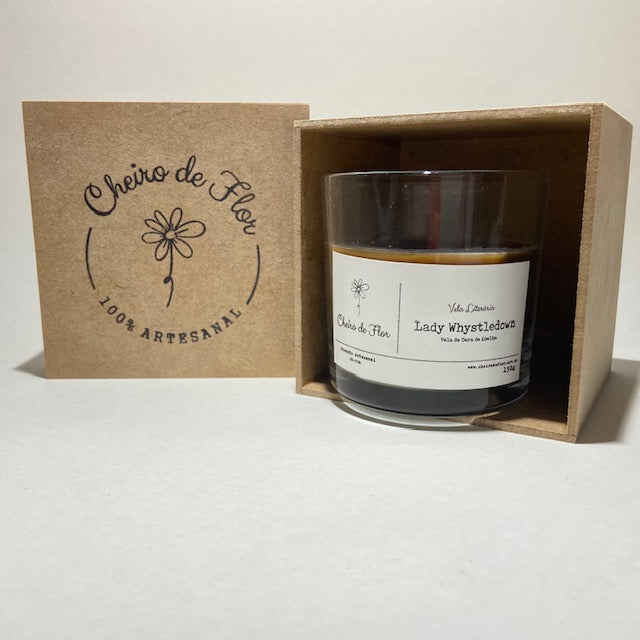 Beeswax Literary Scented Candle - Lady Whistledown - Flower Scent 