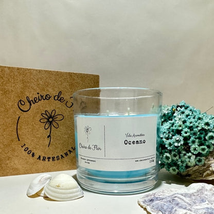 Scented Candle - Ocean - Flower Scent 