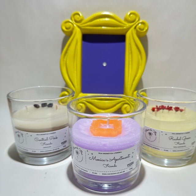 Kit de velas perfumadas Friends - Aroma a flores